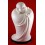 Charming, Joyful Buddha White Porcelain Statue