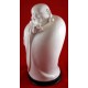 Charming, Joyful Buddha White Porcelain Statue