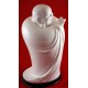 Charming, Joyful Buddha White Porcelain Statue