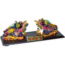 Lucky Frog Statuette Pair