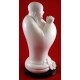 Charming, Joyful Buddha White Porcelain Statue