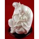 Charming, Joyful Buddha White Porcelain Statue