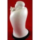 Charming, Joyful Buddha White Porcelain Statue