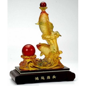 Fu Kui Fish Statue
