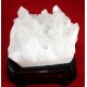 Feng Shui White Quartz Cluster with Custom Stand