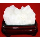 Feng Shui White Quartz Cluster with Custom Stand