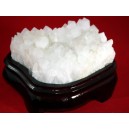 Feng Shui White Quartz Cluster with Custom Stand