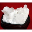 Feng Shui White Quartz Cluster with Custom Stand