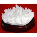 Feng Shui White Quartz Cluster with Custom Stand