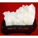 Feng Shui White Quartz Cluster with Custom Stand