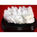 Feng Shui White Quartz Cluster with Custom Stand